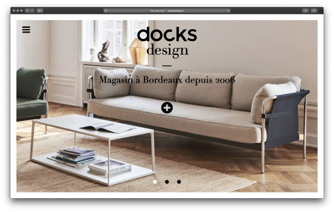 Docks Design magasin de mobilier & site internet